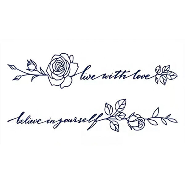 Rosengruß in Linienform – Bild 2